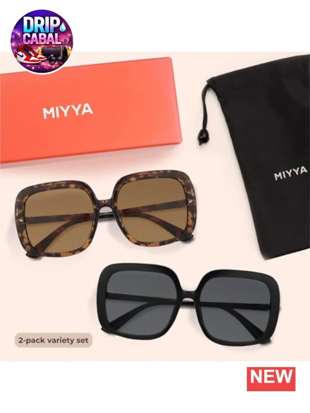Oversized Polarized Sunglasses Women Retro Trendy Shades UV400